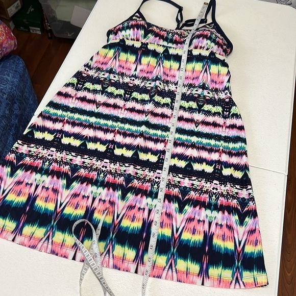 Athleta Shorebreak Athletc/Swim Racer Back Ikat Print Dress Built in Bra Sz S - Picture 7 of 10